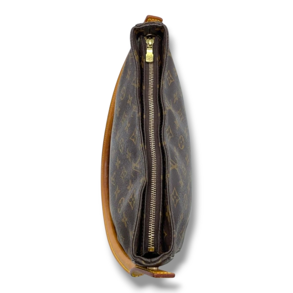 Y2K USA Made Vintage Louis Vuitton GM Looping Monogram Canvas Shoulder Handbag - Picture 10 of 17